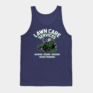 lawn care services zero turn mower Tank Top